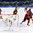 GANGNEUNG, SOUTH KOREA - FEBRUARY 23: Canada's Mat Robinson #37 gets the puck past Germany's Danny Aus Den Birken #33 to score a third period goal with Patrick Hager #50, Daryl Boyle #7 and Christian Ehrhoff #10 looking on during semifinal round action at the PyeongChang 2018 Olympic Winter Games. (Photo by Matt Zambonin/HHOF-IIHF Images)

